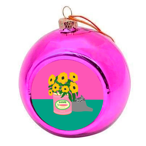 Flowers And Sardines - colourful christmas bauble by The Paper Tail