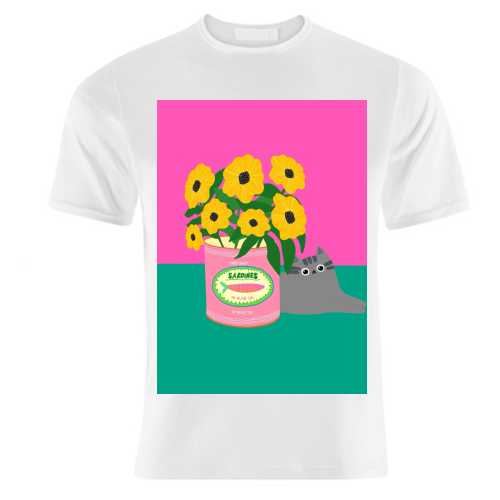 Flowers And Sardines - unique t shirt by The Paper Tail