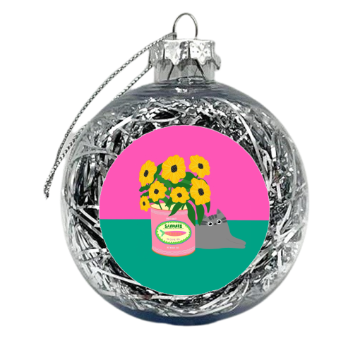 Flowers And Sardines - xmas bauble by The Paper Tail