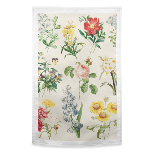 Flowers Collection - funny tea towel by Gal Design