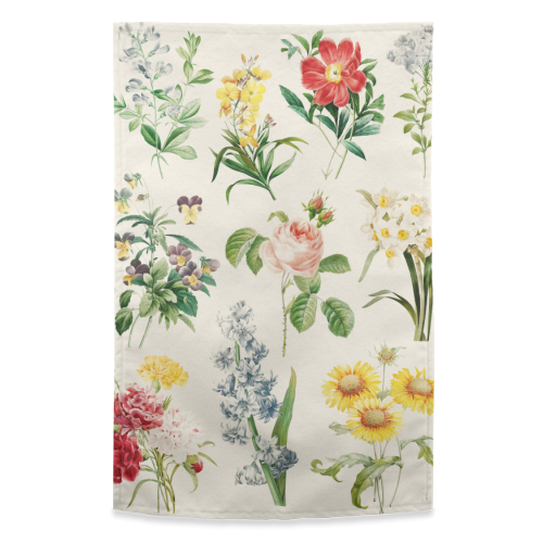 Flowers Collection - funny tea towel by Gal Design