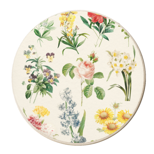 Flowers Collection - personalised beer coaster by Gal Design