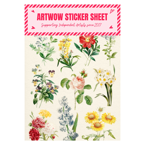 Flowers Collection - Sticker Sheet by Gal Design