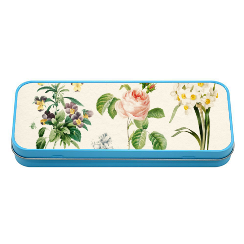 Flowers Collection - tin pencil case by Gal Design