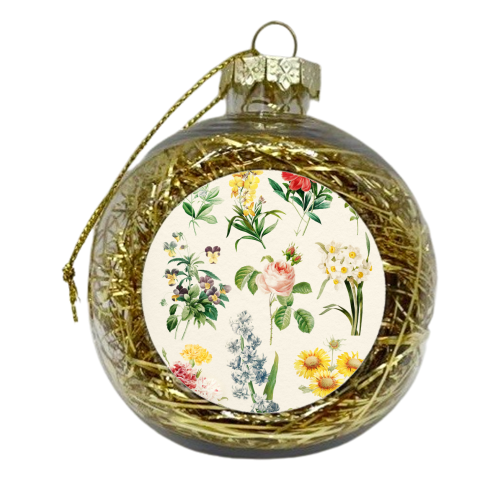 Flowers Collection - xmas bauble by Gal Design