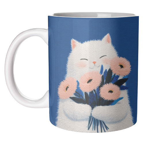 Flowers for you - unique mug by DejaReve