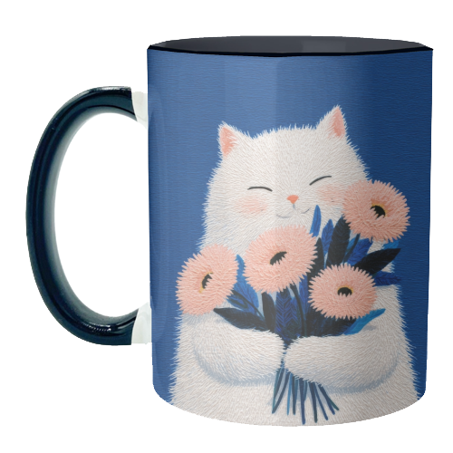 Flowers for you - unique mug by DejaReve