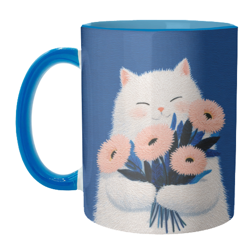 Flowers for you - unique mug by DejaReve