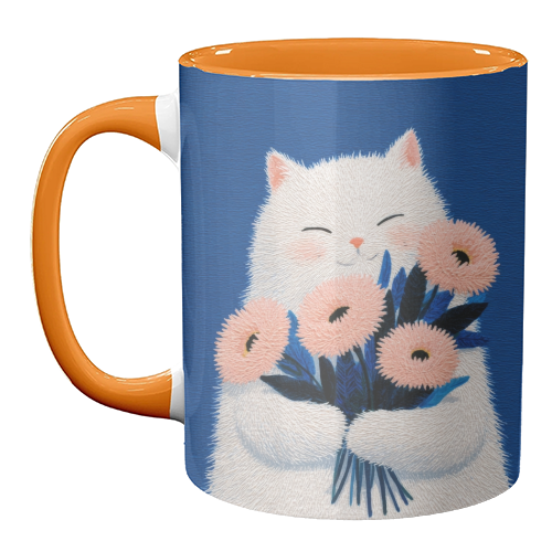 Flowers for you - unique mug by DejaReve