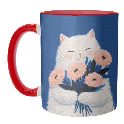 Flowers for you - unique mug by DejaReve