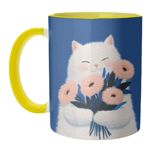 Flowers for you - unique mug by DejaReve