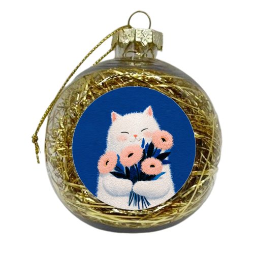 Flowers for you - xmas bauble by DejaReve