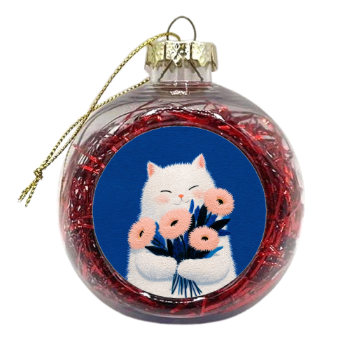 Flowers for you - xmas bauble by DejaReve