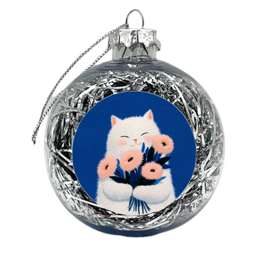 Flowers for you - xmas bauble by DejaReve