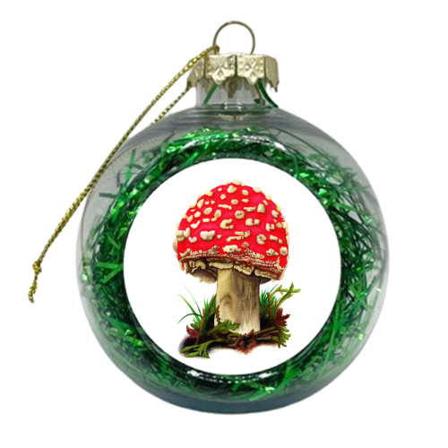 Fly Agaric Mushroom - xmas bauble by She Walks She Paints