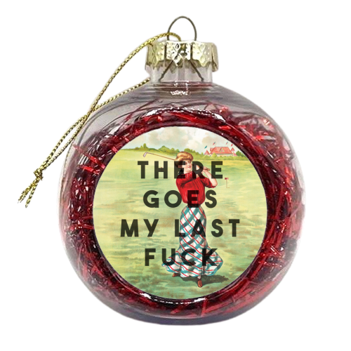 Flying Fucks - xmas bauble by The 13 Prints