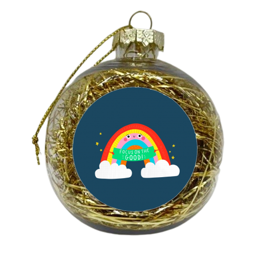 Focus on the good - xmas bauble by Jessica Moorhouse
