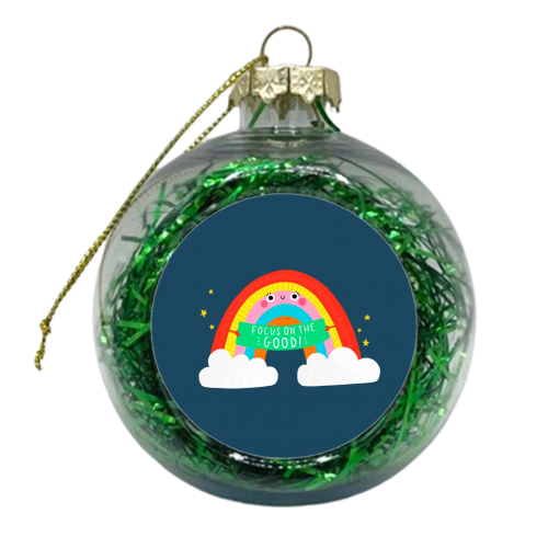 Focus on the good - xmas bauble by Jessica Moorhouse