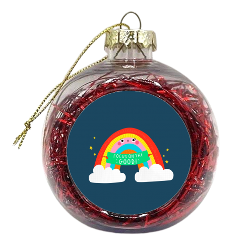 Focus on the good - xmas bauble by Jessica Moorhouse