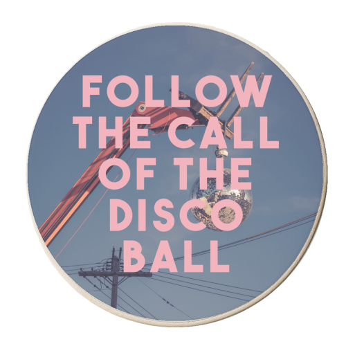 Follow The Call Of The Disco Ball - personalised beer coaster by The 13 Prints