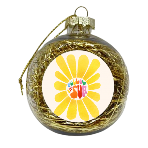 FOLLOW THE SUN - xmas bauble by Ania Wieclaw