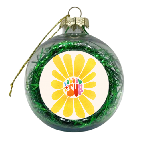 FOLLOW THE SUN - xmas bauble by Ania Wieclaw