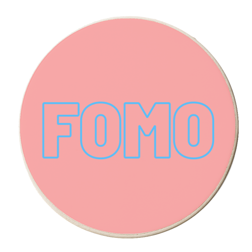 FOMO - personalised beer coaster by Proper Job Studio