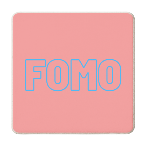 FOMO - personalised beer coaster by Proper Job Studio