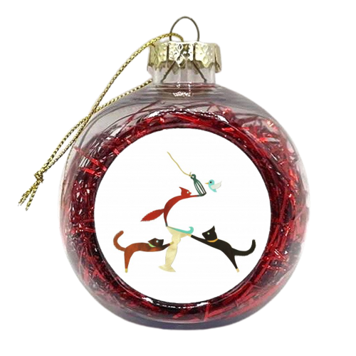 Food Chain - xmas bauble by Natalie Stoten
