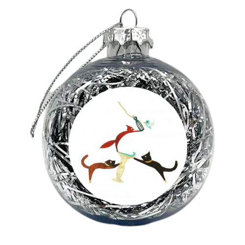 Food Chain - xmas bauble by Natalie Stoten