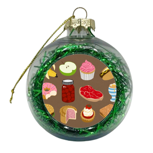 food - xmas bauble by John Holcroft
