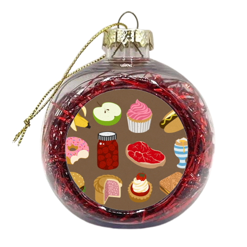 food - xmas bauble by John Holcroft