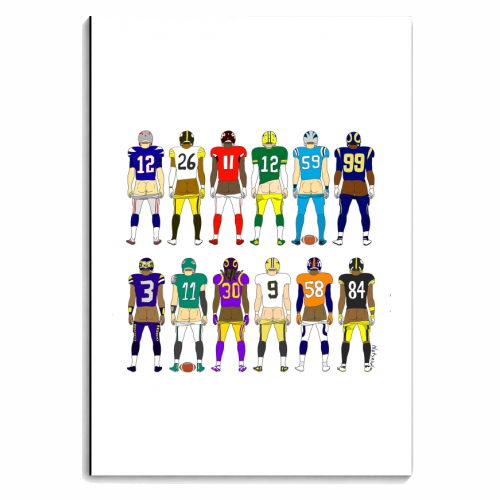 Football Butts - personalised A4, A5, A6 notebook by Notsniw Art