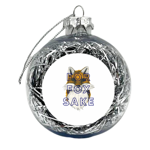 For Fox Sake - xmas bauble by The 13 Prints