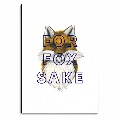 For Fox Sake - personalised A4, A5, A6 notebook by The 13 Prints