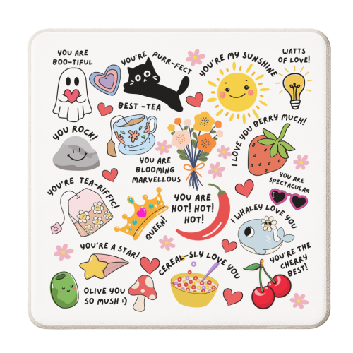 FOR HER - personalised beer coaster by Lilly Rose