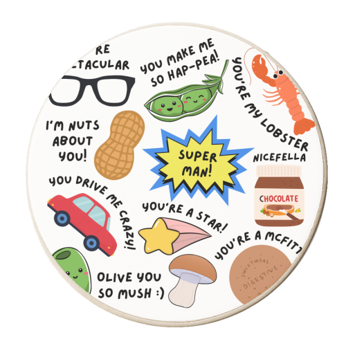 FOR HIM - personalised beer coaster by Lilly Rose