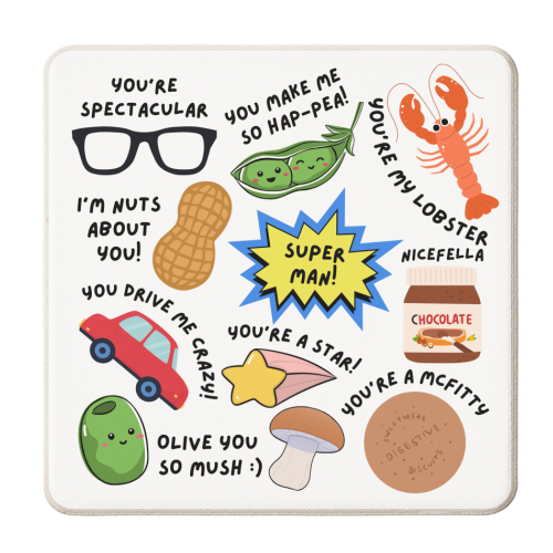 FOR HIM - personalised beer coaster by Lilly Rose