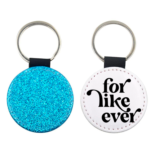 For Like Ever Vintage Retro Font - keyring by Toni Scott