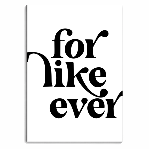 For Like Ever Vintage Retro Font - personalised A4, A5, A6 notebook by Toni Scott