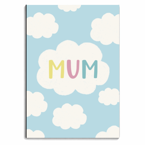 For Mum: as lovely as a fluffy cloud - personalised A4, A5, A6 notebook by Giddy Kipper
