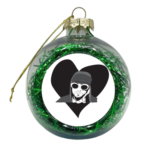 For the love of Cobain - xmas bauble by Justin Parker