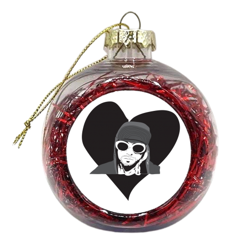 For the love of Cobain - xmas bauble by Justin Parker