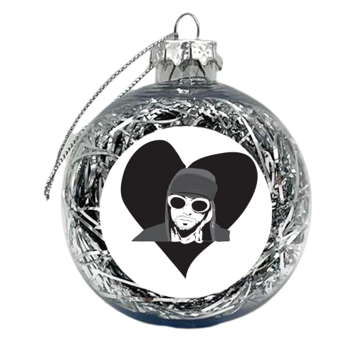 For the love of Cobain - xmas bauble by Justin Parker