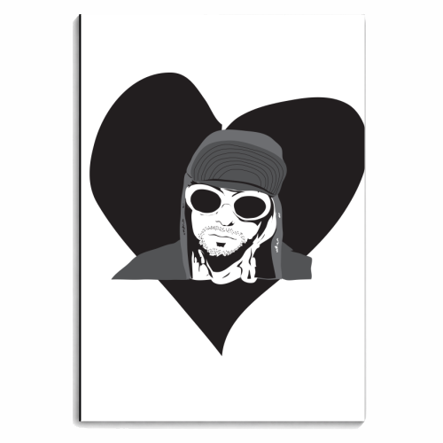 For the love of Cobain - personalised A4, A5, A6 notebook by Justin Parker