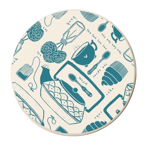 For the Tea - personalised beer coaster by Louise Hubbard