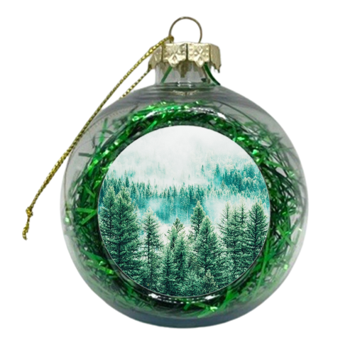 Forest and Fog - xmas bauble by Uma Prabhakar Gokhale