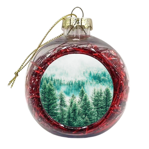 Forest and Fog - xmas bauble by Uma Prabhakar Gokhale