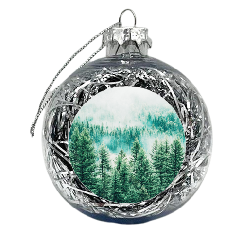 Forest and Fog - xmas bauble by Uma Prabhakar Gokhale