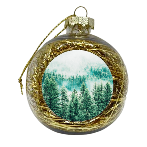 Forest and Fog - xmas bauble by Uma Prabhakar Gokhale